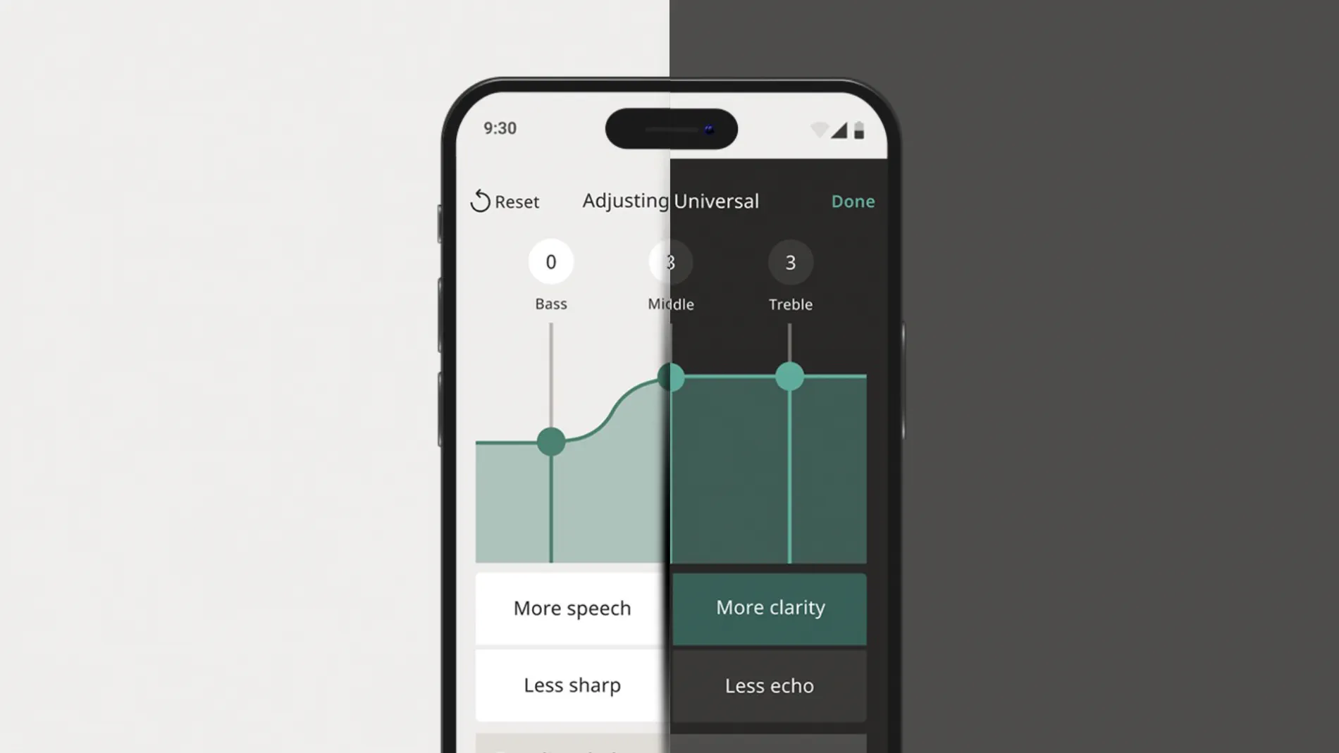 Dark and light mode for easy reading