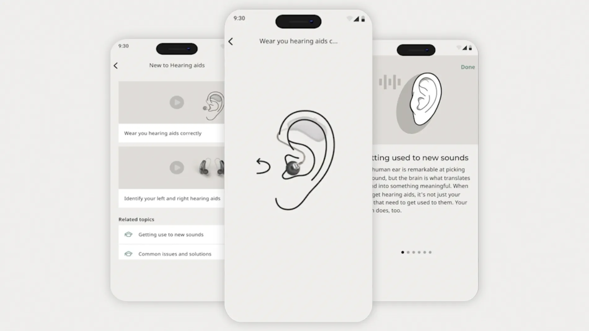 Step by step guides built into the app