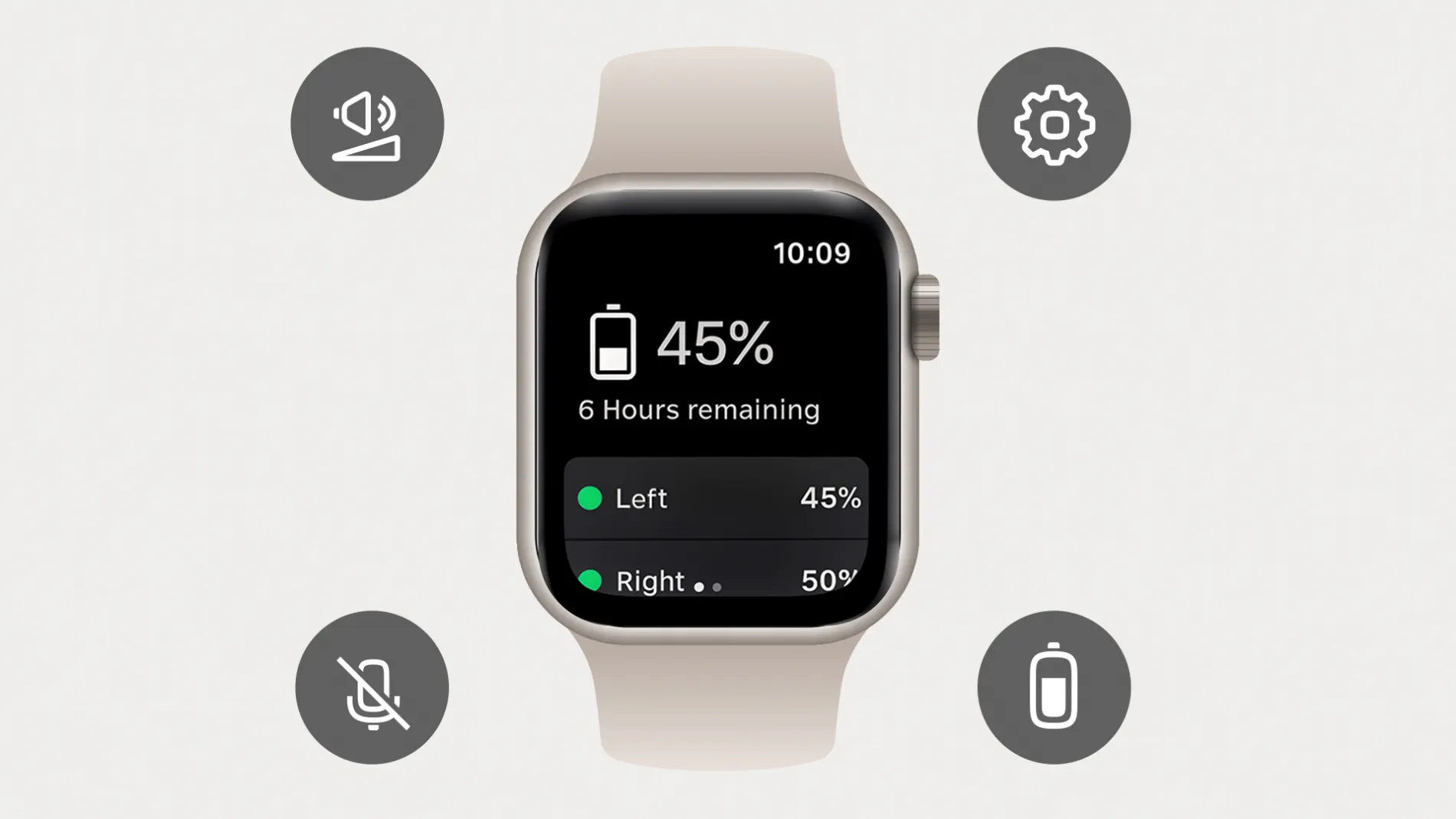 Quick control from your watch face