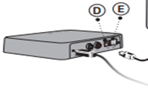 A drawing of a box with a cord attached to it.